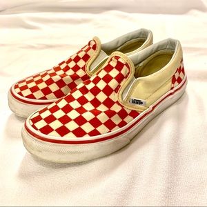 Vans Kids Checkerboard Classic Slip-On